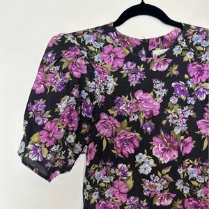 Vintage 80’s Floral Dress Puffy Sleeves